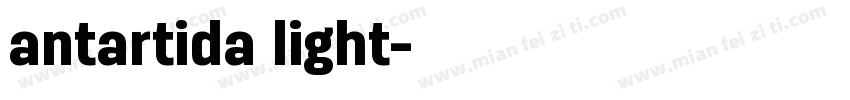 antartida light字体转换